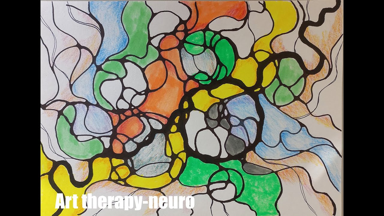 art therapy neuro video for relaxation and music for sleep hang //  