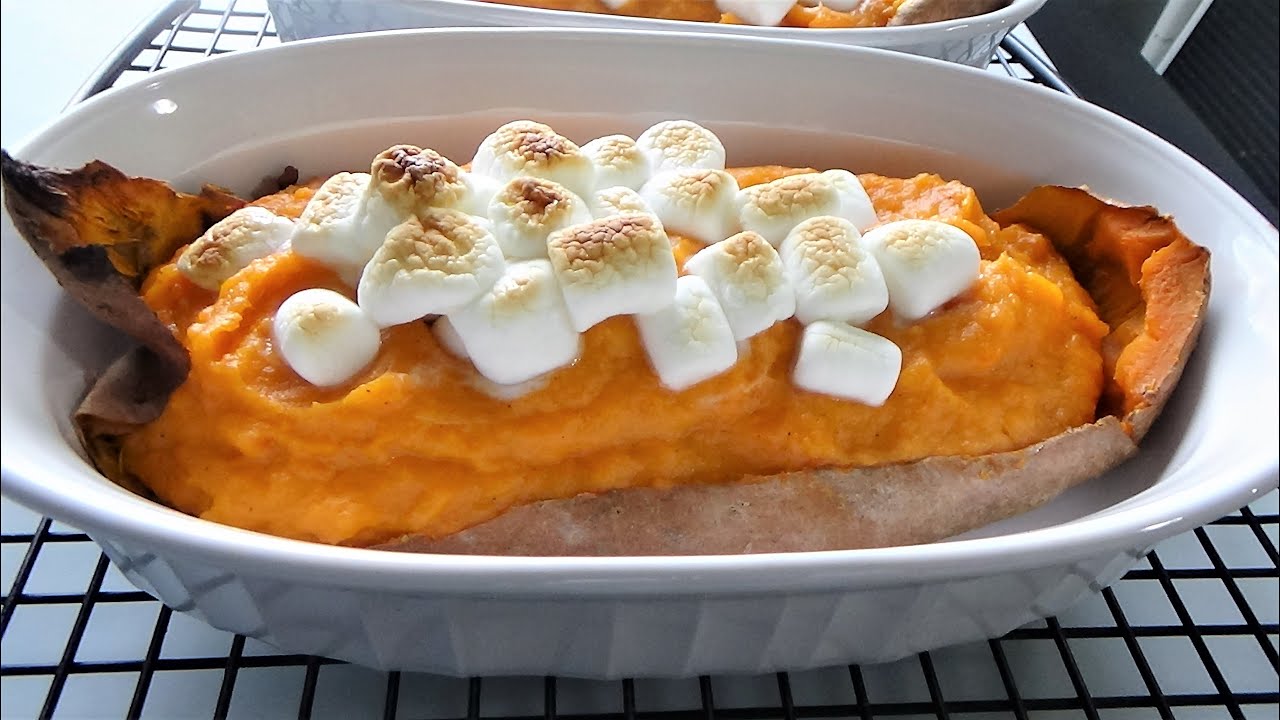Twice Baked Yam Thanksgiving Side Dish YouTube