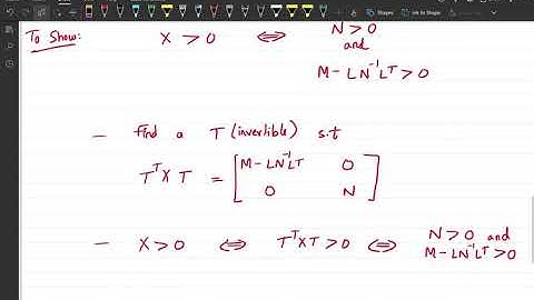 Problem 4.2: Schur Complement and Linear Matrix Inequalities