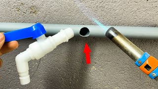 Did The Plumber Reveal This Trick To You! Tips For Installing Water Valves On Pvc Pipe