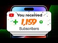 How to grow to 1000 subscribers -FAST