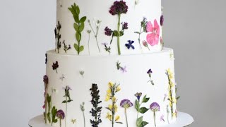 Wild Flower Wedding Cake