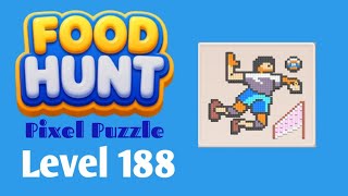 Food Hunt: Pixel Puzzle level 188 walkthrough solution 