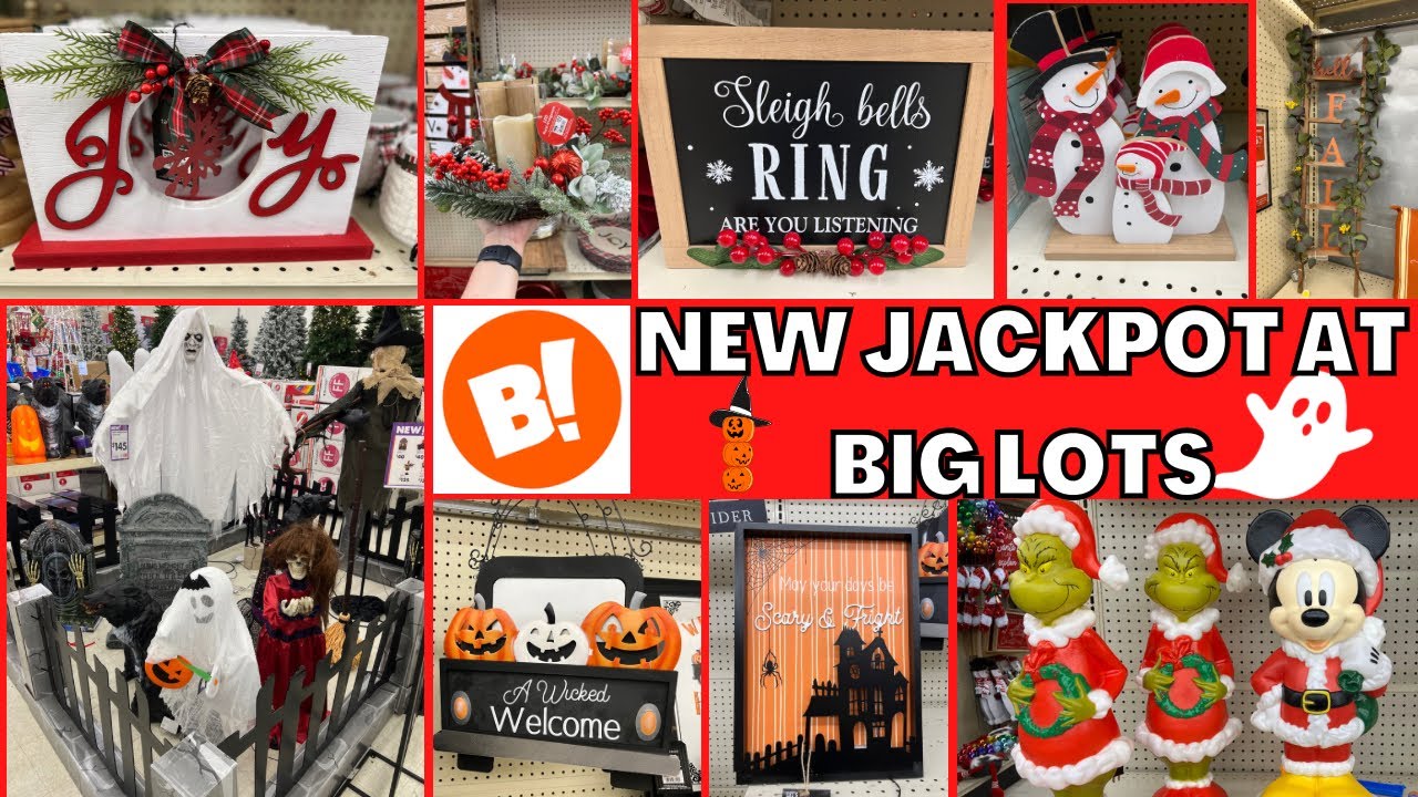 BIG LOTS CHRISTMAS JACKPOT DECOR 2022 SHOP WITH ME ~ BIGLOTS HALLOWEEN & FALL FINDS MUST SEE VIDEO
