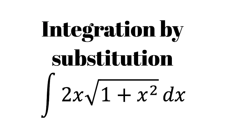 Integration by substitution: square root example