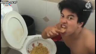 Boy Tapang vs. Alieneo TV spaghetti mukbang challenge sa inidoro.