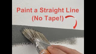 Paint Straight Lines Without Tape | Learn How to 'Cut In' Like a Pro | Painting Tips