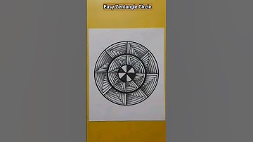Zentangle circle easy #shorts #viral #zentangle