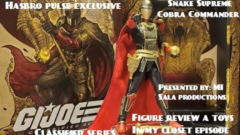 G. I. Joe classified series hasbro pulse exclusive snake Supreme cobra Commander figure review!!!