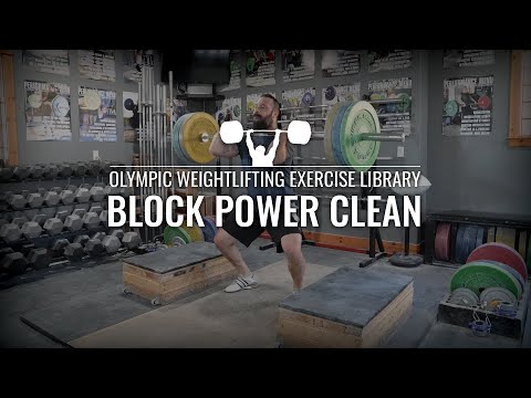 Power Clean from Blocks