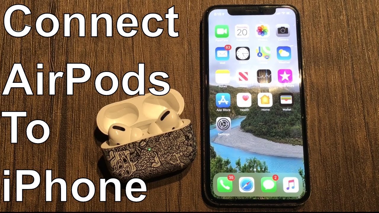 How To Pair Airpods Pro To Iphone X 6s Ios 12 13 Youtube