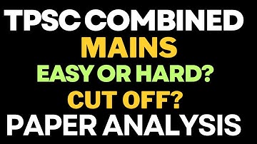TPSC Combined Cut off Analysis 2025  | Full Paper Analysis | #tpsc #jrbt