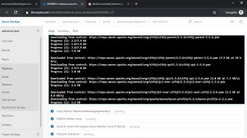 Selenium Java CI with MS Azure pipeline