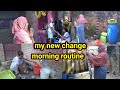  my new change morning  routine village housewife gaon ki pooja