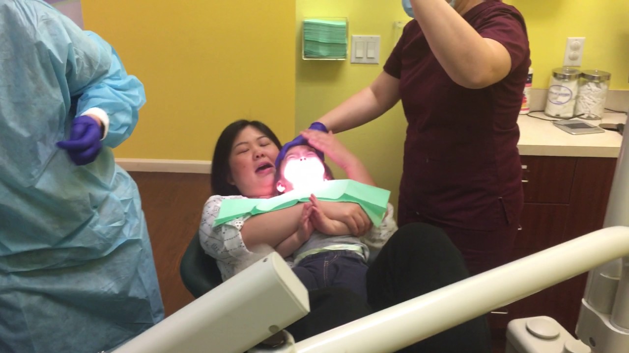 this is her second visit to the dentist this month