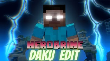 The Epic HEROBRINE X DAKU Edit 😈 Part 2 #Minecraft
