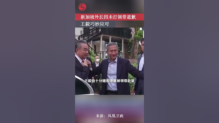 新加坡外長宴請王毅未打領帶，王毅巧妙應對 #shorts