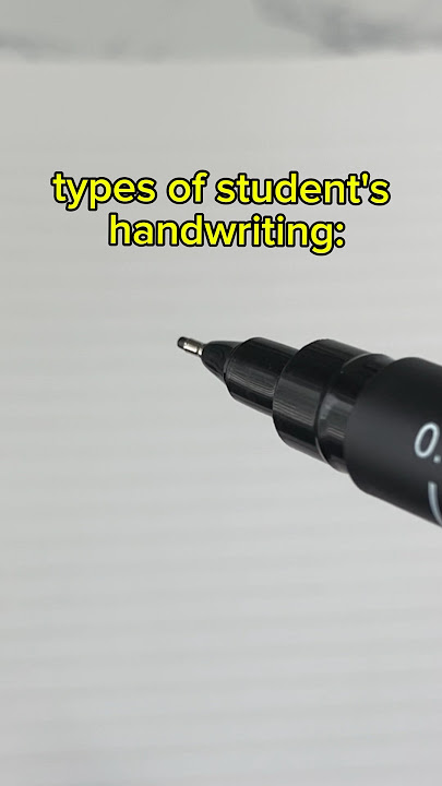 types of students handwriting... #relatable #handwriting #funny #fyp