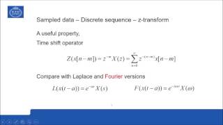 Presentation 22: Discrete sequences and the z-transform
