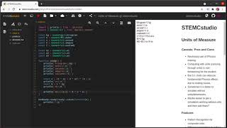 STEMCstudio, Episode 05: Units of Measure