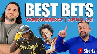 Best Bets Today 🚨 NBA & NHL Playoffs + MLB Picks | WagerTalk Today 4/22 📱