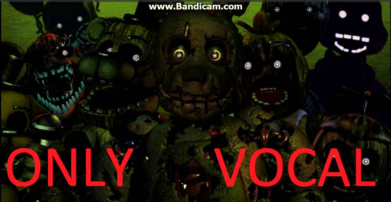 Die In A Fire / Only Vocal / FNAF 3 SONG YouTube