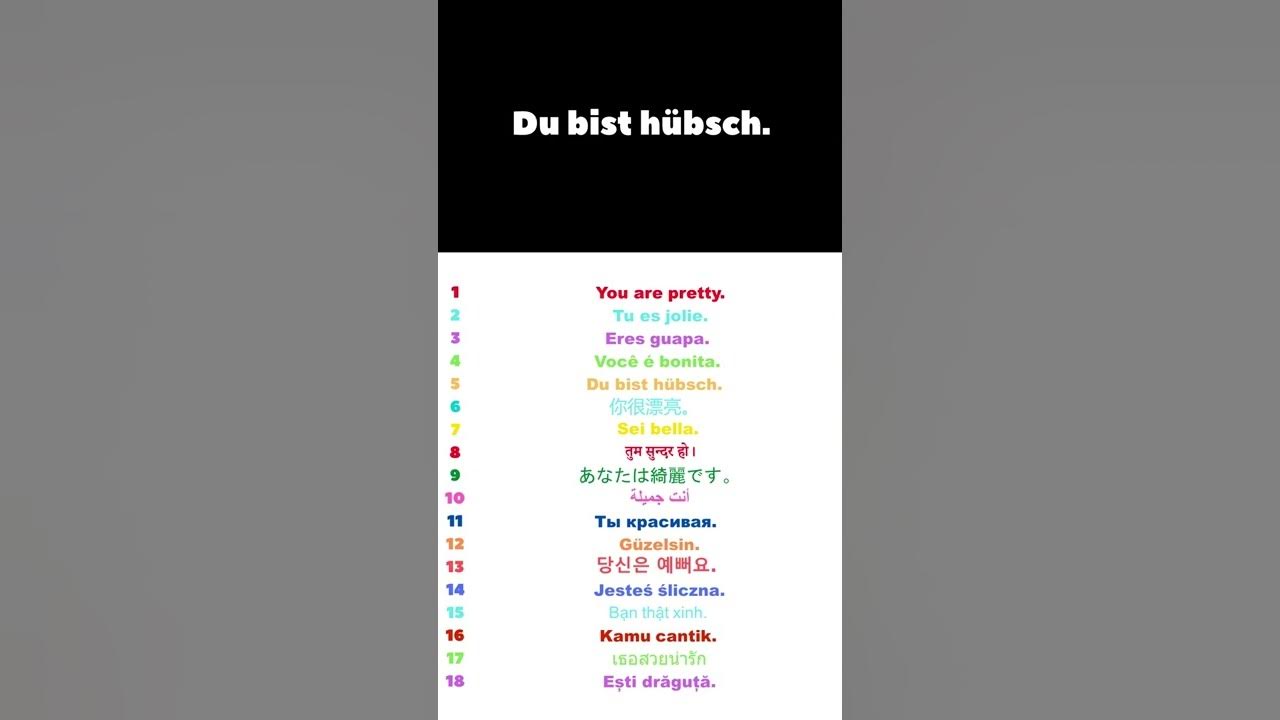What Is Pretty In German