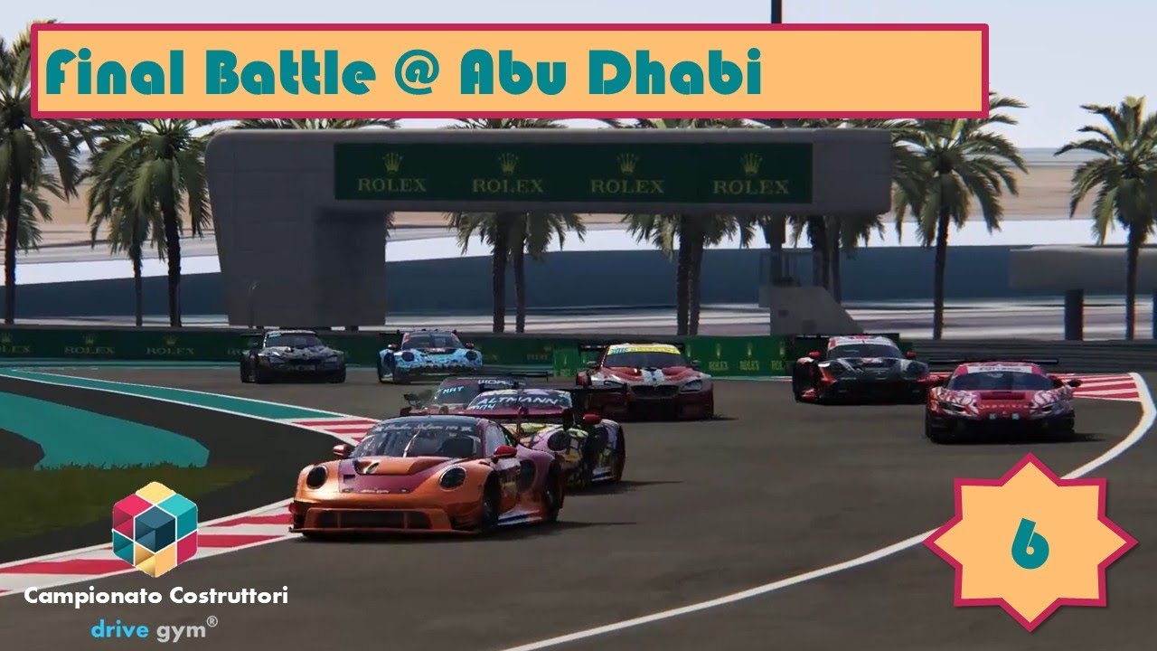 Campionato Costruttori GT3 @ Abu Dhabi - round 6