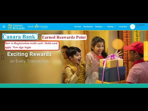 Canara Bank Earned Rewardz point/New Registration /Sign/ login kaise Kare