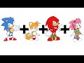 Fusion Drawing: Sonic Superstars Secret Character? Combining Sonic, Tails, Knuckles And Amy