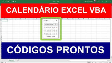 INSERIR CALENDÁRIO AUTOMÁTICO em FORMULÁRIO VBA - CÓDIGOS PRONTOS