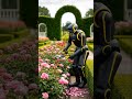 Robot Pruning Roses With Precision You Won't Believe #AITechnology #ContentCreation #Shorts