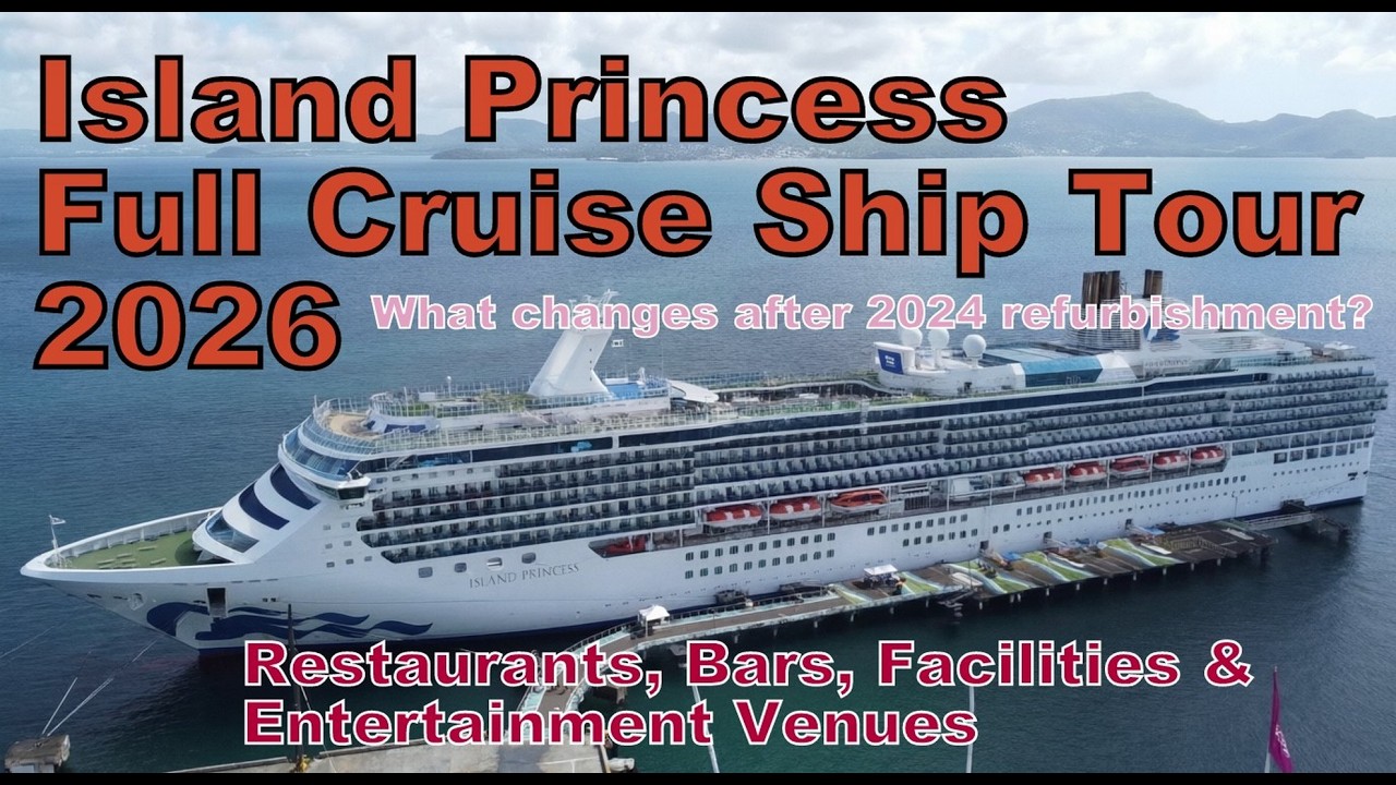 Экскурсия по круизному лайнеру Island Princess: рестораны, бары, развлекательные заведения и объе...