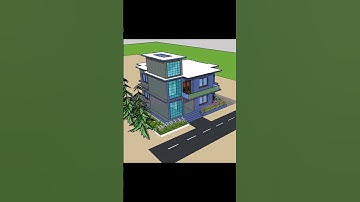 Duplex House Design #3d #architecture #sketchups