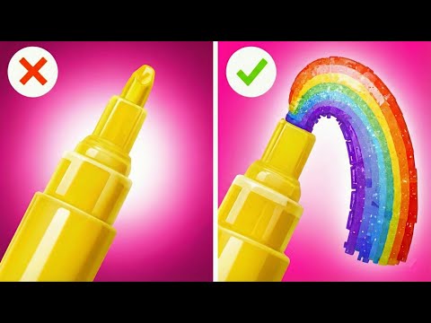 Truques de Arte Geniais que VOCÊ PRECISA Tentar! Ideias Fáceis de Desenho e Artesanato DIY
