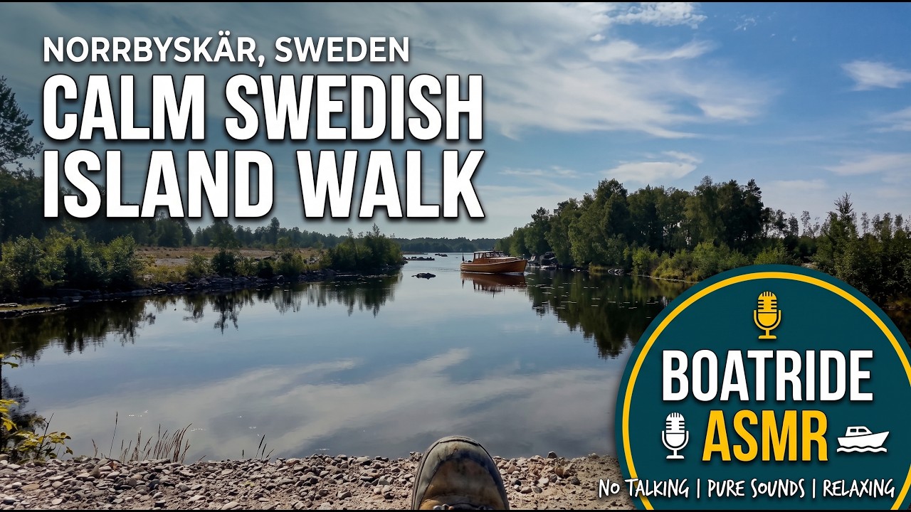 Norrbyskär Island Walk 4K HDR: Boat Ride & Swedish Archipelago (No Talking)