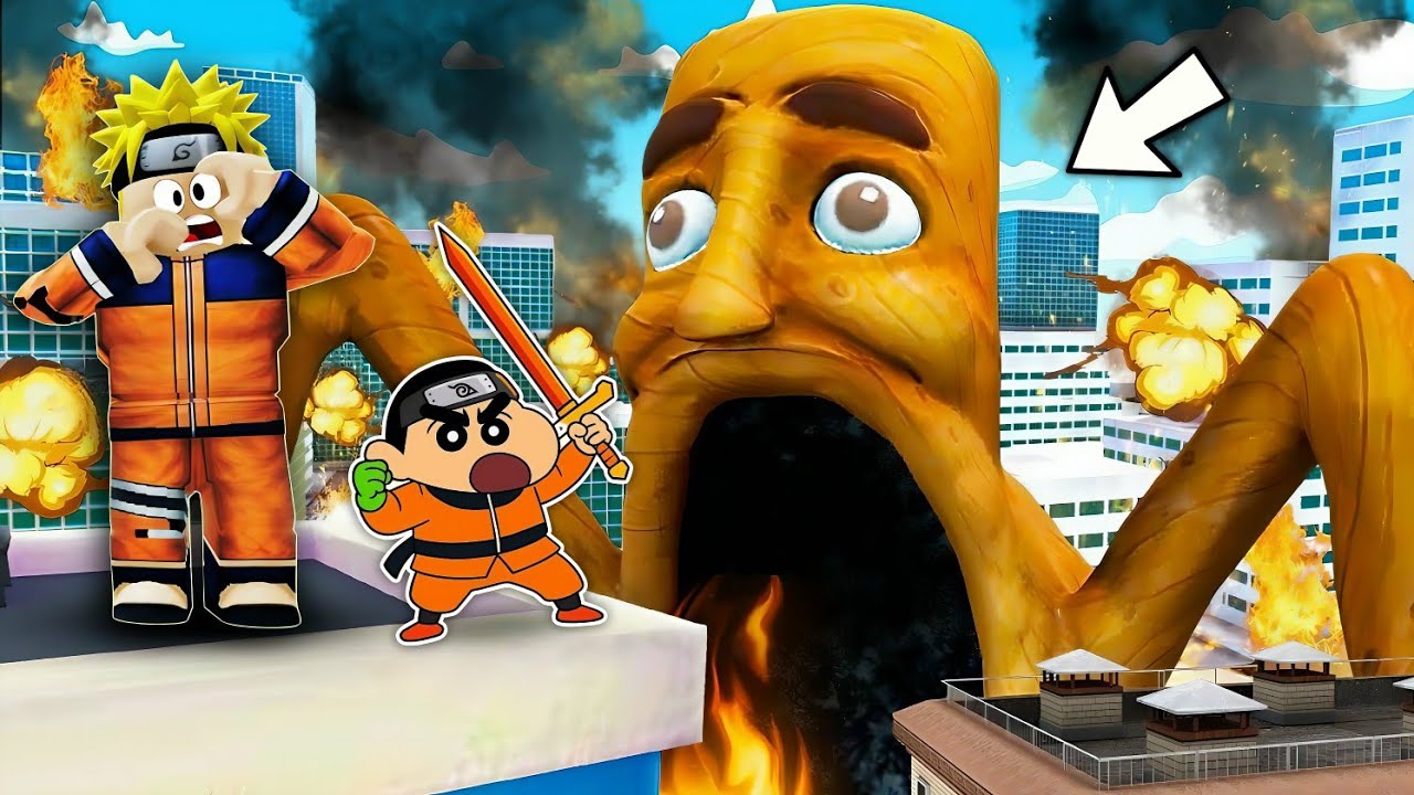 Naruto & Shinchan MORPH Into ITALIAN BRAINROT Character's In Roblox || Hello Gaming Dude