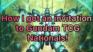 How I got an invitation to Gundam TCG Nationals!