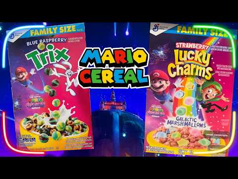 Lucky Charms X Mario Galaxy Movie Cereal 