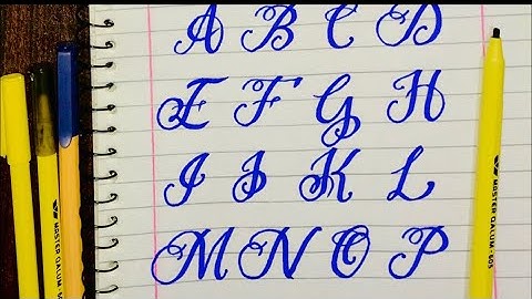 How to write easy capital calligraphy letters with 605 cut marker || calligraphy for beginners