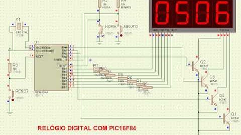Relógio Digital com PIC16F84