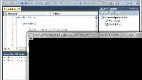 Visual Basic 16 - Queue