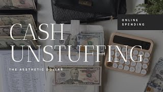 Cash Unstuffing | $1,403 | How to Utilize Online Spending while Cash Stuffing