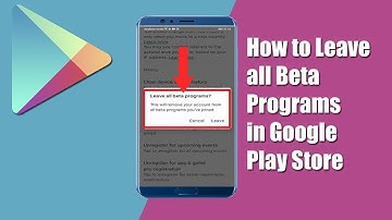 How to Leave all Beta Programs in Google Play Store