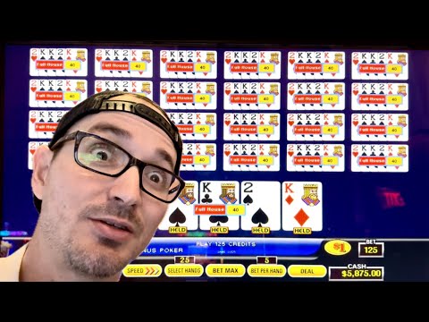 $125 a hand Video Poker Challenge!