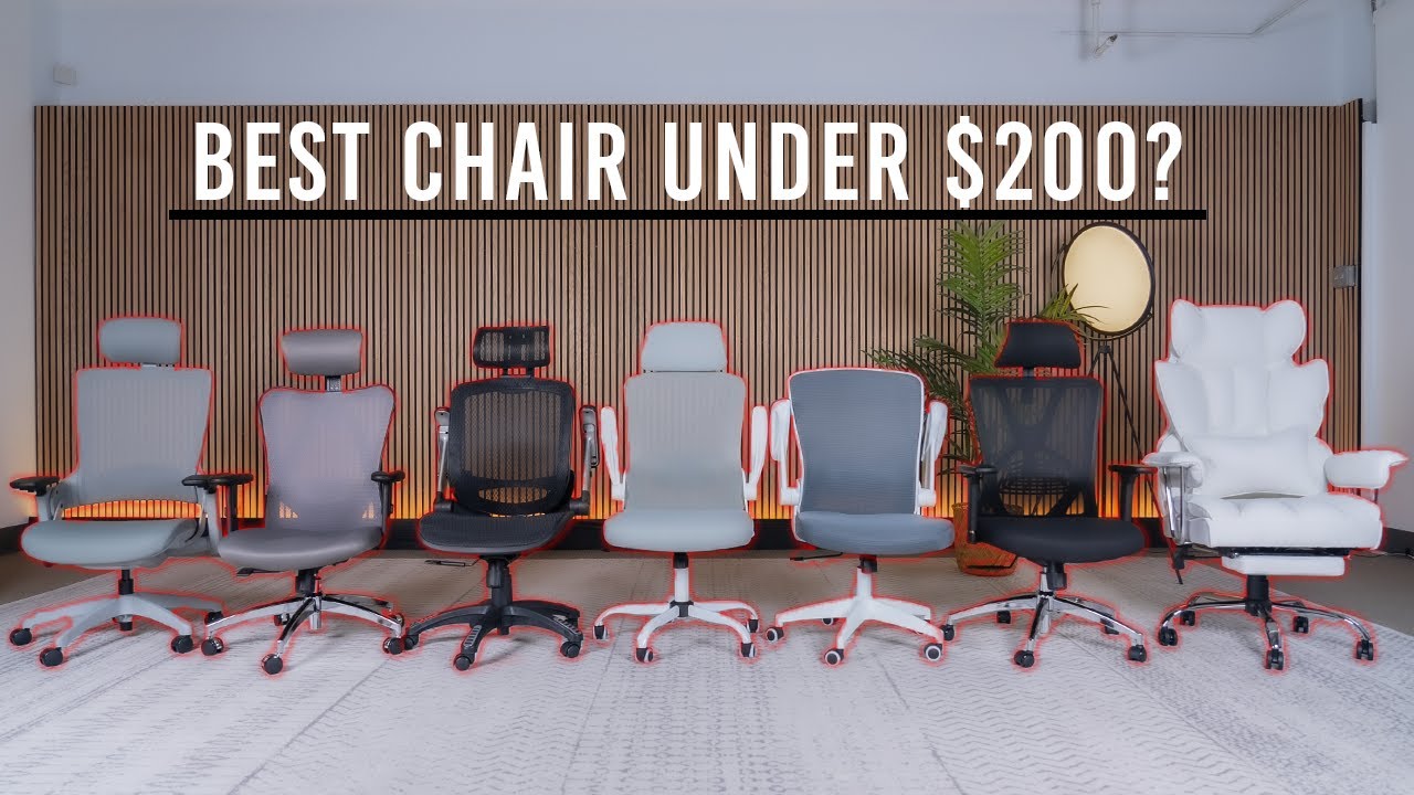 Describe "What Are the BEST Chairs Under $200? (Most of them suck)" simply