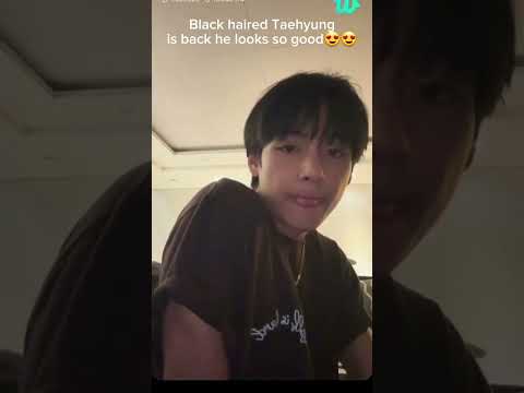 Taehyung's black hair😍😍 #kimtaehyung #taehyung #vbts #bts #viral