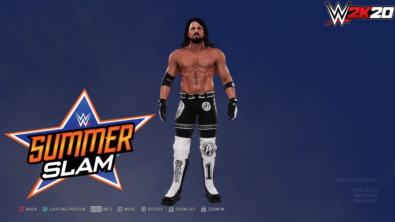 WWE 2K20 AJ Styles SummerSlam 2021 Attire YouTube