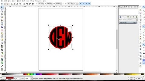 Inkscape Monogram: Creating a Shadow Blackout (Part IV)