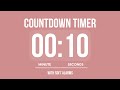 10 SECOND COUNTDOWN TIMER ⏳ WITH SOFT ALARMS 🌸